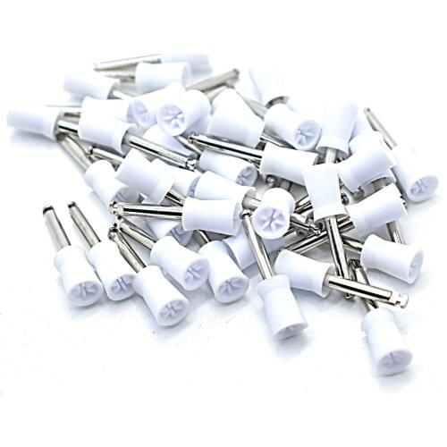 100pcs Dental Instrument Nylon Polishing Cup Dental Prophy Brush Prophylaxis Brush For Contra-Angle Handpiece