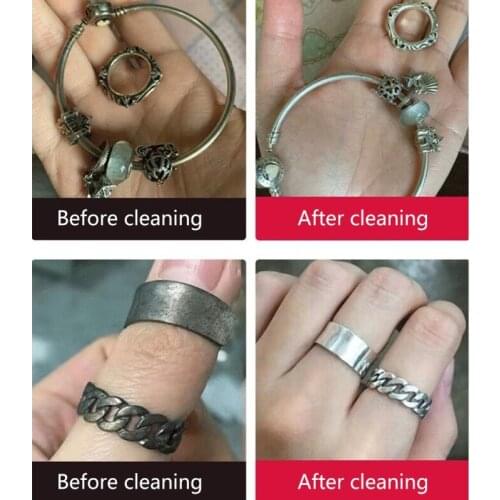 Mini Ultrasonic Jewelry Cleaner for Necklace Key Rings Watches Coins Cleaning