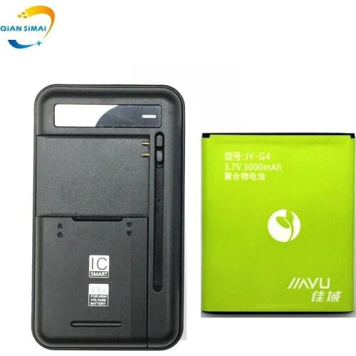 1PCS Universal battery Charger+1PCS 6mm thick JY- G4 3000mAh High quality battery For Jiayu G4 G4c G4T JY-G4 Phone