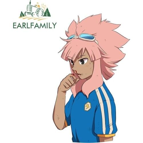 EARLFAMILY 13cm x 7.9cm for Inazuma Eleven Vinyl Car Stickers Scratch-Proof Decal Motorcycle Refrigerator Car Door Protector