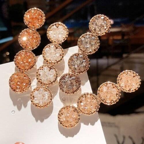 4PCS Hairpin Girl Clip Hair Decoration BB Clip Hair Accessories Crystal Beads Duckbill Clips Fashion Accessories For Women 2019