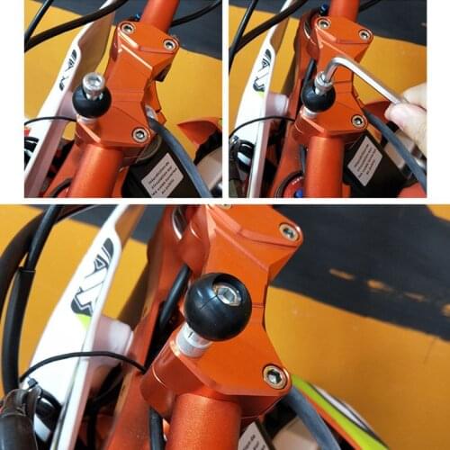 Motorcycle Handlebar Clamp Base with 1 Inch Ball for for ram-B-367U for Kawasaki Car Vehicle Phone Holder Bolt Bracket