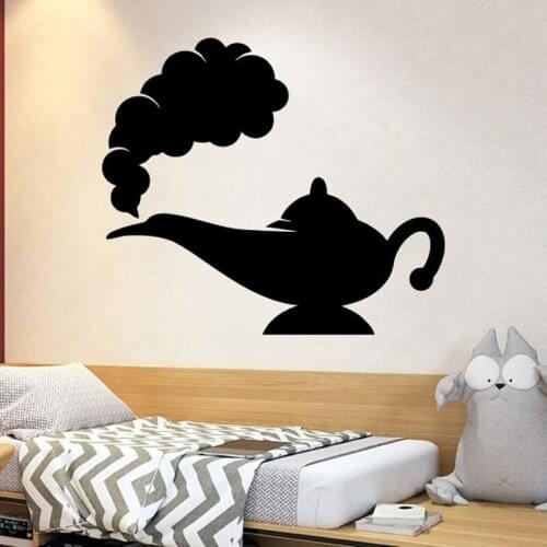 Jasmine Lamp Gin Wall Sticker Vinyl Home Decoration For Kids Room Boys Girls Bedroom Nursery Decals Cartoon Pattern Mural 2022