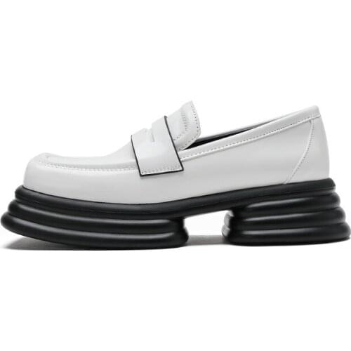 Japanese College Style Womens Platform Square Head Shoes Breathable Pumps Thick Sole Single Shoes Women Oxfords Gladiator Shoes