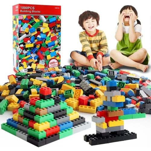 1000Pcs DIY Building Blocks Bulk Sets City Creative Classic Creator Assembly Bricks Kit Educational Toys for Children