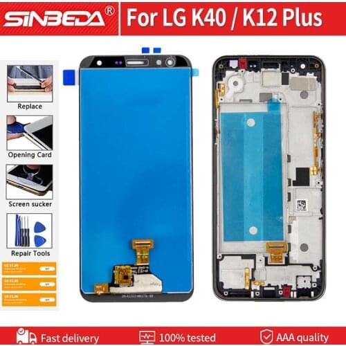 5.7'' Original For LG K40 LCD Touch Screen Digitizer Replacement Parts for LG X4 2019 LCD For K12 Plus display LMX420