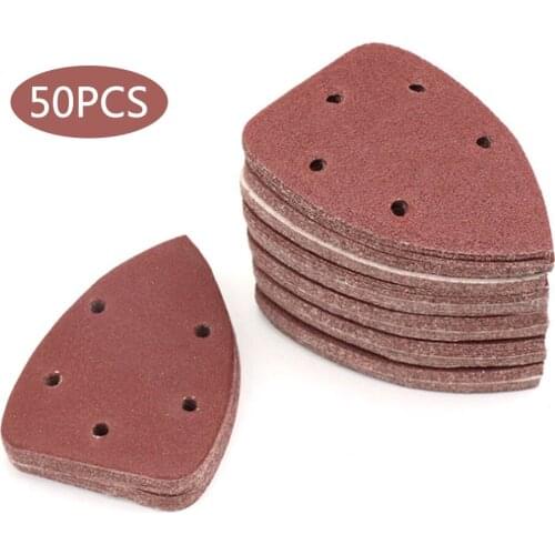 50Pcs Mouse Sanding Sheets Discs Sander Pads Mouse Sandpapers Mixed Grit for Sanding Polishing