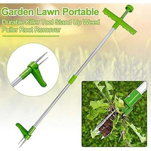 Aluminium Long Handle Weed Puller Durable Remover Grass Garden Lawn Thistles Dandelions Crabgrass Weed Root Puller Garden Tools