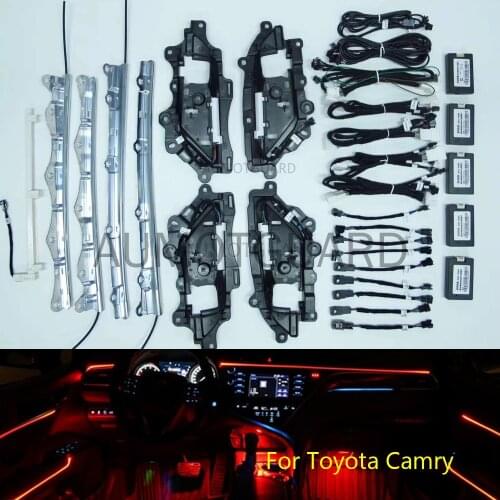 Car LED Ambient Light for Toyota Camry 64-color Ambient Light, Illuminated Door Light, Atmosphere Light, Original Installation