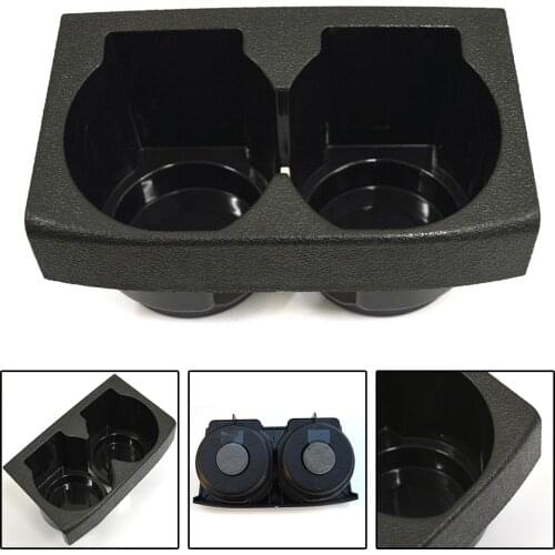 Center Console Cup Holder Storage Box Stylish Car Interior Accessory For Nissan GU Patrol Y61 4WD 4X4 Black/ Dark Gray