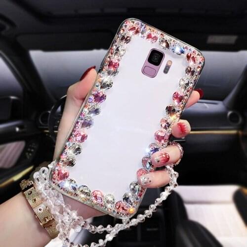 Phone Case Transparent Diamond Drop-proof Shell Suitable For Samsung Galaxy S9 Mobile