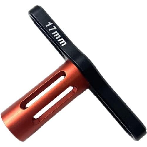 HOT Sale Parts Wheel HEX Nuts Sleeve Wrench 17mm Metal Tools 1/8 Black&Red For RC Car Boat Quadcopter Remote Control Cars