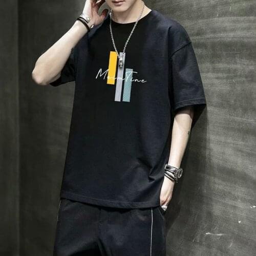 T Shirt Summer Short-sleeved T-shirt Youth Fashion New 2021 Black Gray White Tops Tees O-Neck Casual Solid Pure Cotton T Shirts