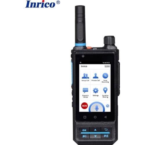 Inrico S200 4G LTE Network Radio Android Mobile Phone GPS WIFi Blue Tooth SOS Zello PTT Smartphone CE FCC Certification