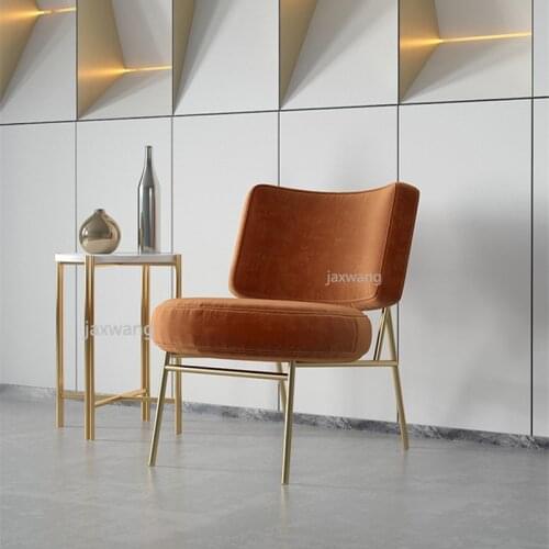 Customizable Lazy Nordic Single Ins Leisure Chair Creative Clothing Store Balcony Living Room Chair Bedroom Sofa Chair