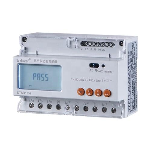Solar charge controller rail energy meter, kilo watt hour meter solar power used/EV charger station electrical measurement