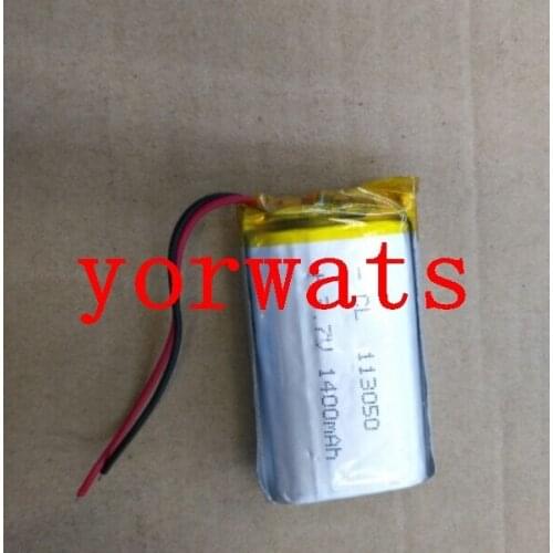 New Hot A Rechargeable Li-ion Cell 3.7V polymer lithium battery 113050 103050 1400mAh micro camera MP4 small audio