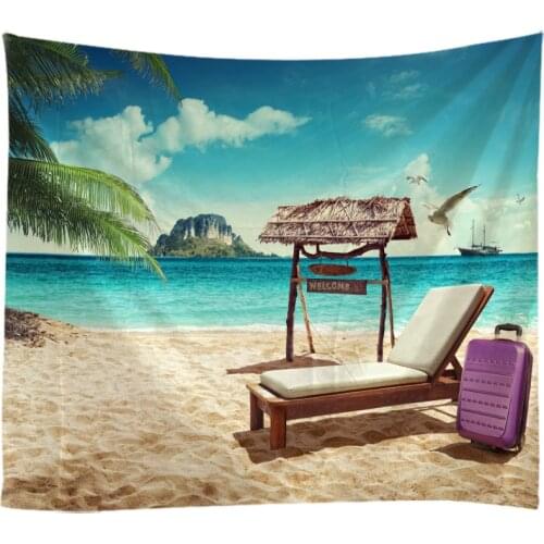 Natural Landscape Tapestry Wall Hanging Cloth Bed Spread Beach Towel Table Cloth YogaMat House Decoration Living Room Decoration