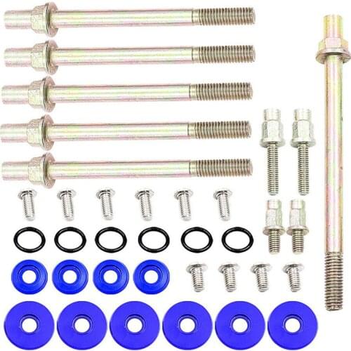 Low Profile Engine Valve Cover Washer Bolt Kit Black For Acura Honda K20 K24 JDM Car Accessories