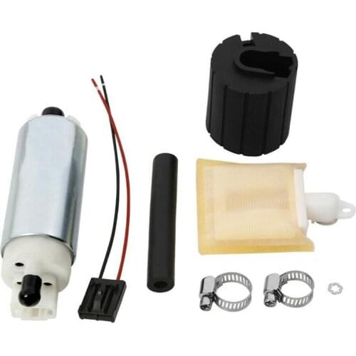 Motorcycle New 255LPH High Pressure In Tank Fuel Pump & Install Kit