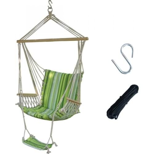 Relaxation Hanging Hammock Chair For Camping Garden Indoor Adults Kids Indoor Thickened Outdoor Canvas Hang Seat Hammock Chair