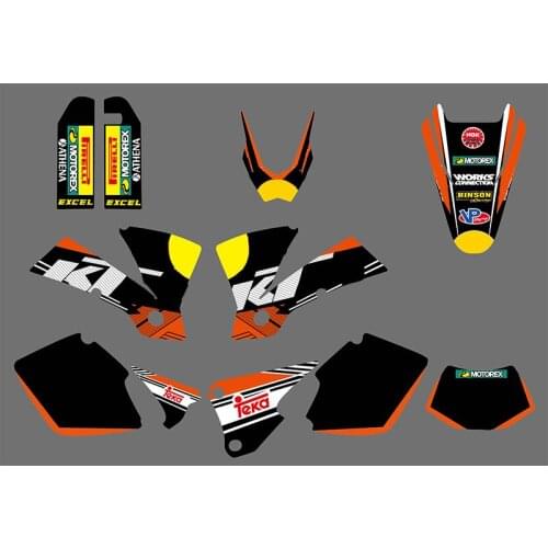 R B Logo (Bull ) Motorcycle Exc Graphics Decal For KTM Motorcycle EXC 125/200/250/300/400/450/525 2003 sticker Kit