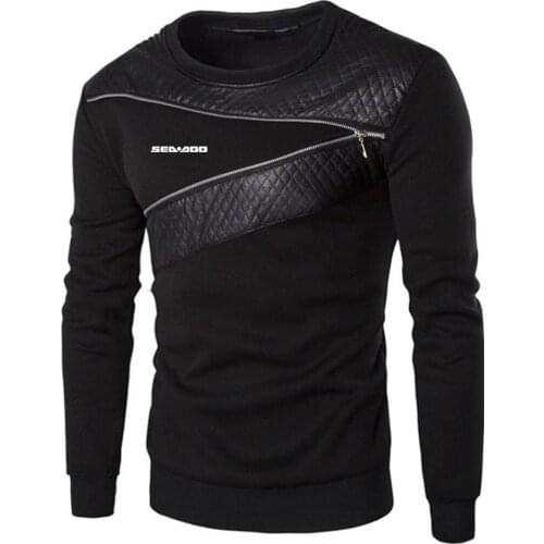 Sea Doo Seadoo Moto Logo Zipper Quality Comfortable Wild Hoodies Mens Comfortable Sweatshirts Solid Color Sportswear Sports Coat