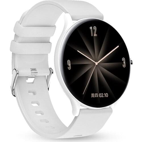 LS 2020 new QW13 Stylish women smart watch Round Screen smartwatch for Girl Heart rate monitor compatible For Android and IOS