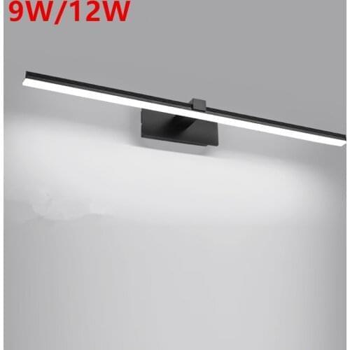 9W 12W Modern LED Wall Light For Home White/Black Finished Bathroom Lamp Mirror Front Lights LED Wall Lamps 4.9