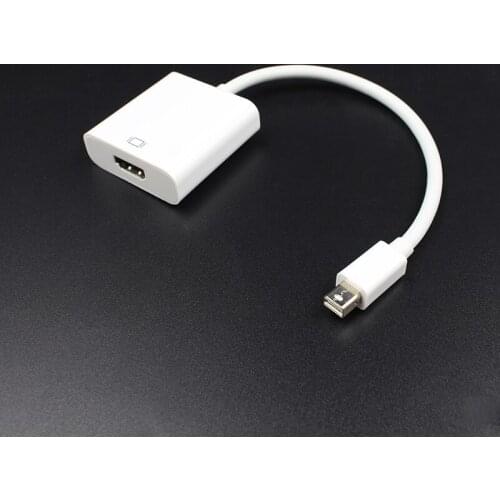 High Quality Thunderbolt Mini DisplayPort Display Port DP To HDMI-compatible Adapter Cable For Apple Mac Macbook Pro Air 1080P