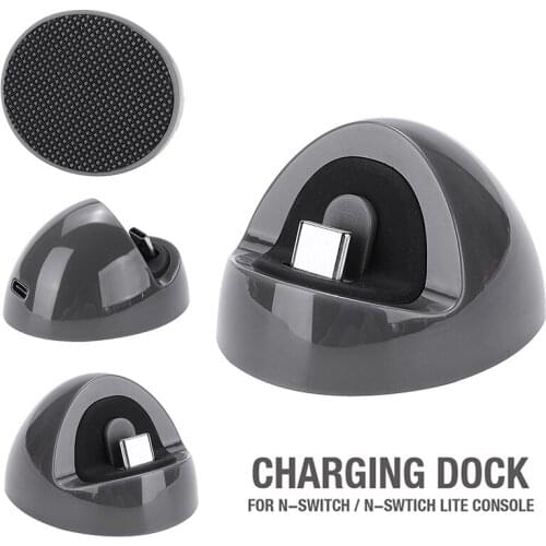 MAYITR Switch Charging Dock Type C Charger Base Station Stand Charger Holder for Nintend Switch Lite For Switch NS Lite
