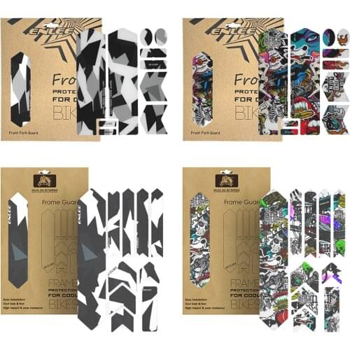 3D MTB Bike Frame Protector Scratch-Resistant Removeable Sticker Road Bicycle Paster Guard Cover Bicycle Front Fork Sticker