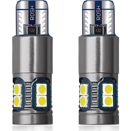 1pcs T10 Led Canbus W5W 194 168 Led Blubs 9SMD 3030 White Auto Car Leds Bulbs Interior Reading Lights License Plate lamps 12V