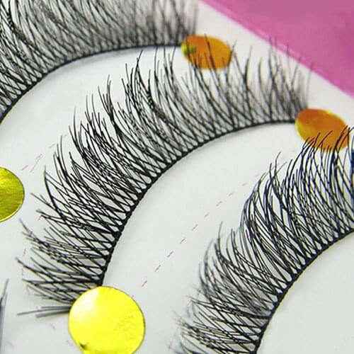 10 Pairs Makeup Beauty Cosmetics Make Up False Eyelashes Extension Long Thick Cross Eye Lashes