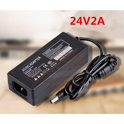 24V 2A 48W switch mode LED lamp LCD power transformer printer power charger switch AC adapte