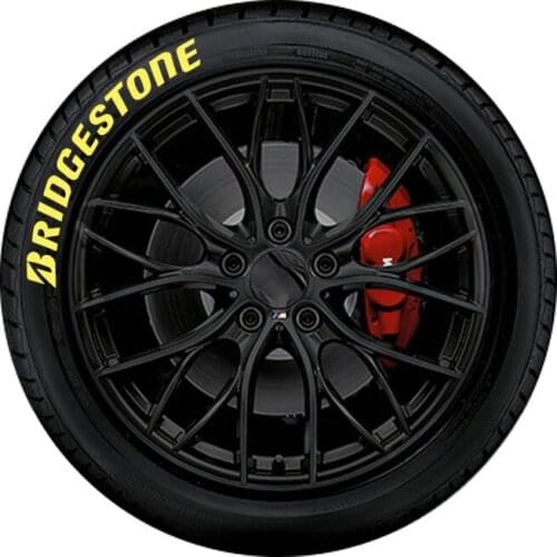 3D Stereo Wheel Stickers Car Modification Universal Stickers Personalized Car Tire Decoration Letter Stickers 4 Groups