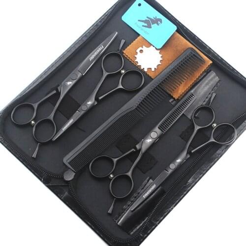4" 5" 5.5" Japan 440c Cutting Scissors Professional Hairdressing Scissors Set Sharp Barbers Hair Shears thinning Hair Cut Razor