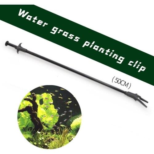 50CM Cleaning Tool Plastic Pliers Fish Tank Straight Tweezer Forceps Clip Aquarium Cleaning Clamp Plant Pruning Tongs