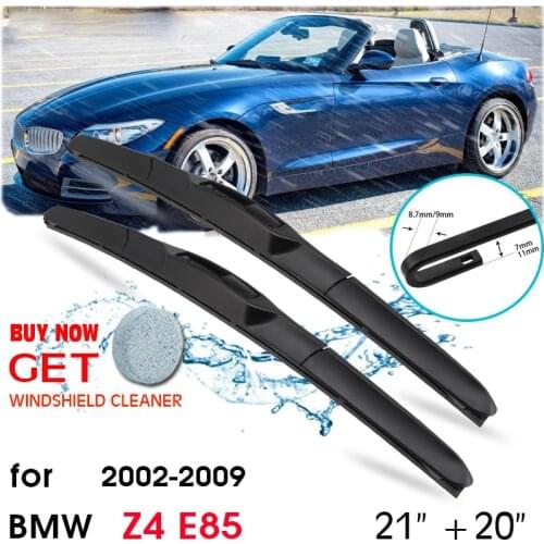 Car Wiper Blade Front Window Windscreen Windshield Wipers Blades J hook Auto Accessories For BMW Z4 E85 21"+20" 2002-2009