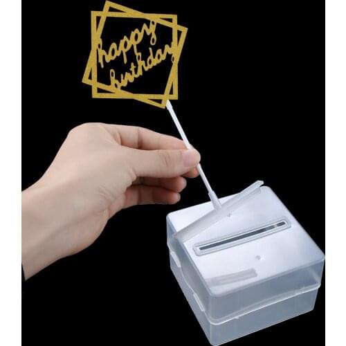 1Set Cake ATM Funny Money Storage Box Cake Topper Decorations Surprise Gifts for Wedding Birthday Party Decorations