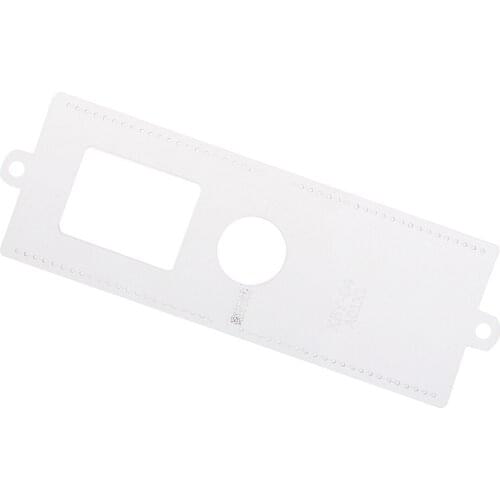 1 Piece Leathercraft Card Holder Cards Protect Pattern Transparent Acrylic Template Stencil