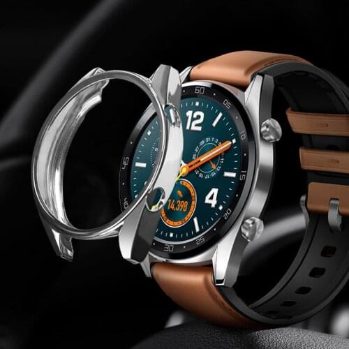 TPU Watch Case For Huawei Watch GT /GT 2 46mm Plated Case Plating Protective Bumper Shell Cover For HONOR WatchMagic 2 46mm