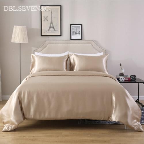 2021 3pcs elegant satin silk Linens luxury double bed linen euro bedding set Queen King quilt duvet cover Pillowcase for home