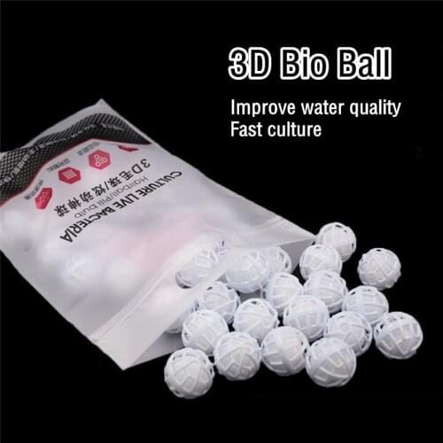 50pcs Aquarium Filter Bio Balls Filter Media 4cm Bacteria House For Freshwater Aquarium Fish Tank Sump Canister Filtration