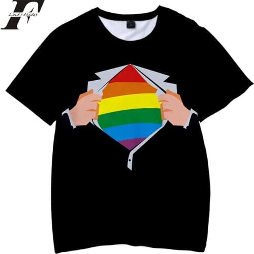 New LGBT 3d t shirt men/women Lesbians Gays Bisexuals Transgender Rainbow t-shirt Children streetwear kids Casual tshirt Clothes