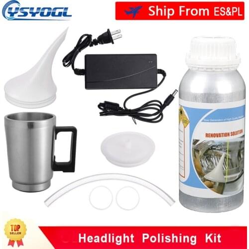 Hot Sale Car Light Cleaner Headlight Polish Kit 800G Polishing Liquid Polymer Headlights Varnish Repair Fluid Headlight Restorer