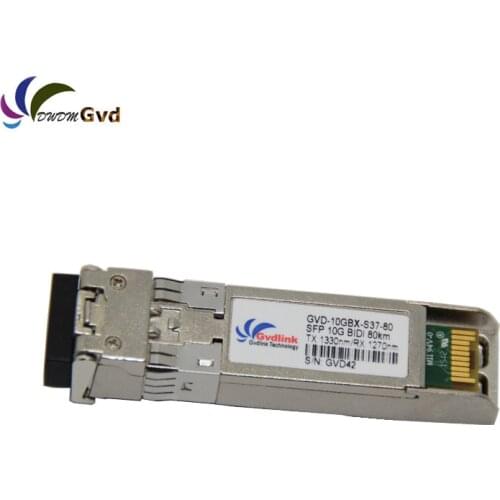 HW SFP-10G-BXD8 Compatible 10G BiDi SFP+ 1330nm-TX/1270nm-RX 80km Transceiver Module