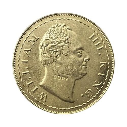 India-British 2 Mohur-William IV Pattern 1835 copy coins 31mm