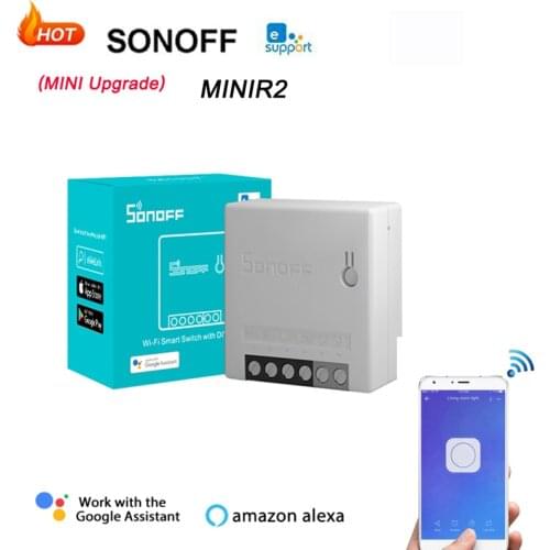 SONOFF MINIR2 Smart Home Mini Wifi Switch Module Timer 10A Two-Way Switches Voice Control With EWelink APP Alexa Google Home