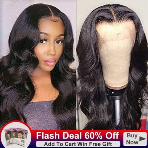 Body Wave Human Hair Wigs 13x1 Lace Front Wig 36 Inch Lace Front Human Hair Wig For Women Peruvian Pre Plucked Remy Hair Wigs